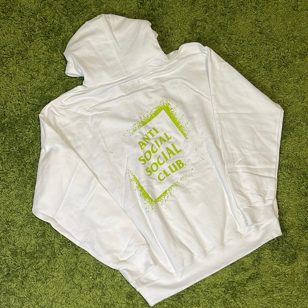 Anti social social club Toy hoodie white brand new with tags Size Large